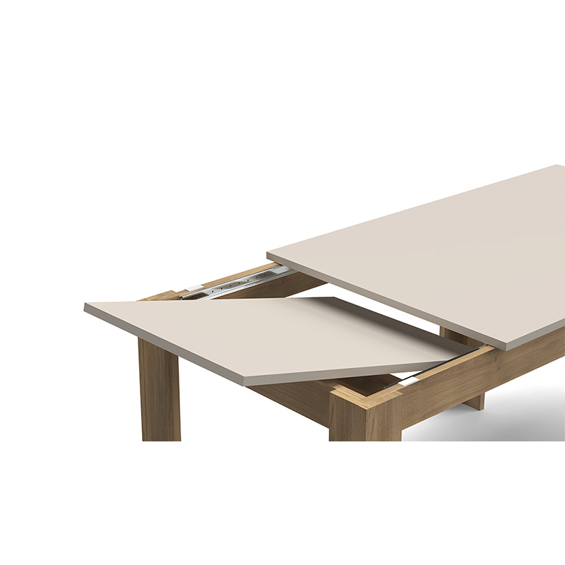 FUCOR_MAUVELLA-BEIG_detalle-apertura-1 MESA DE COMEDOR EXTENSIBLE FUCOR - DISEÑO VERSÁTIL