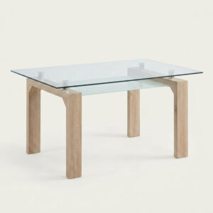 MESA-SEISEN MESA DE COMEDOR SEISEN - CRISTAL Y CAMBRIA