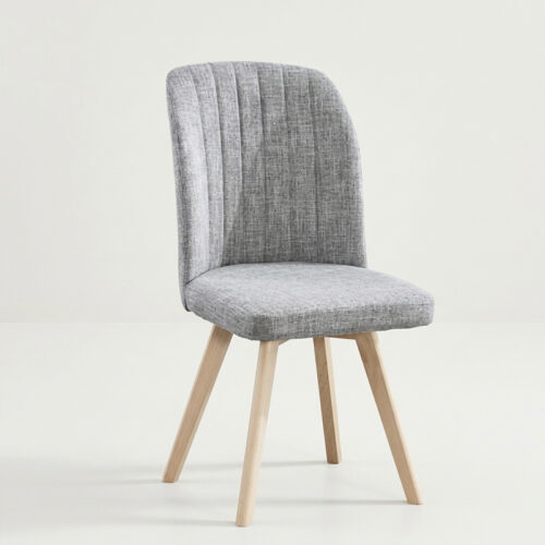 SILLA-NELA SILLA DE COMEDOR NELA - TAPIZADA CON PATAS DE PINO