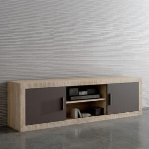 BAJO-TV MUEBLE BAJO TV 180 CM - DISEÑO MODERNO CON DOBLE COMPARTIMENTO