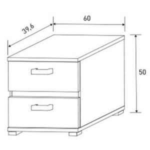 CONJUNTO DORMITORIO - CABECERO LED+ 2 MESITAS