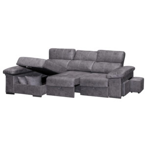 CHAISELONGUE-PARIS-1 SOFÁ CHAISELONGUE PARÍS - CONFORT XL CON ARCÓN Y SISTEMA CAMA