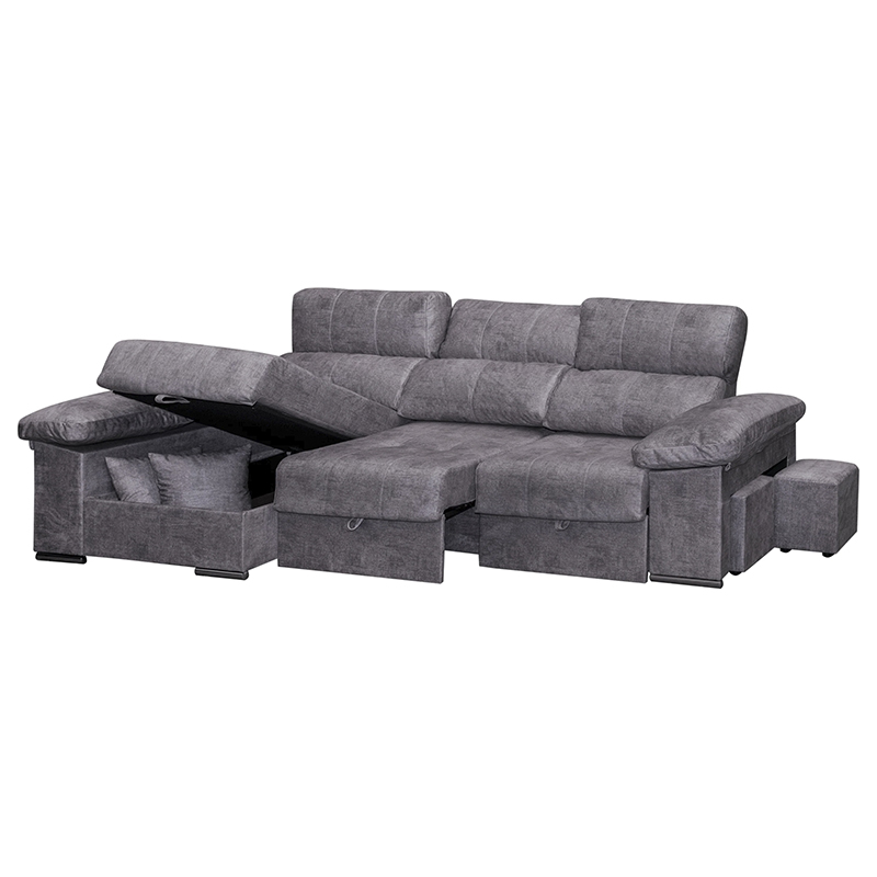 CHAISELONGUE-PARIS-1 SOFÁ CHAISELONGUE PARÍS - CONFORT XL CON ARCÓN Y SISTEMA CAMA