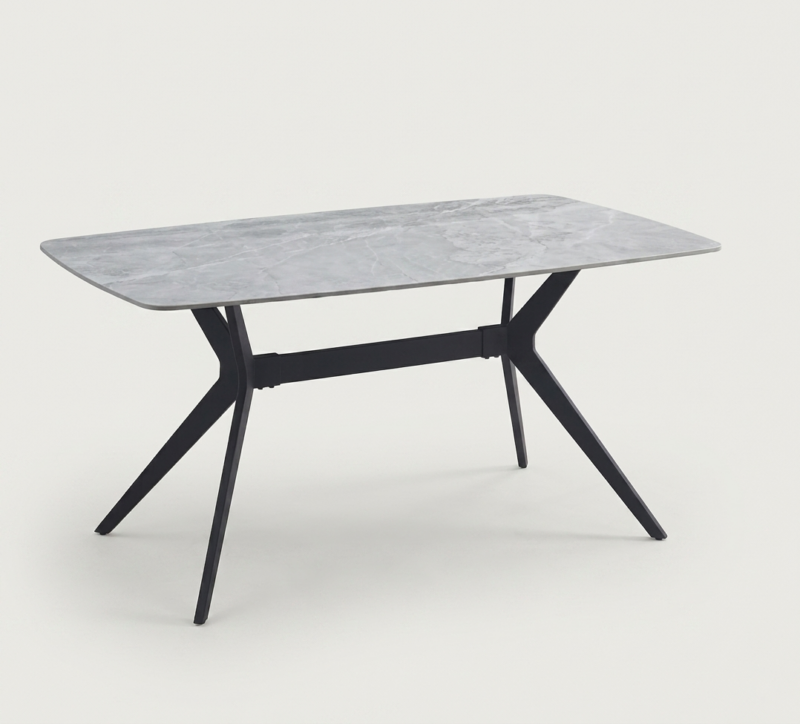 MESA-TALISCA-2 MESA DE COMEDOR TALISCA - PORCELÁNICO GRIS 160 CM