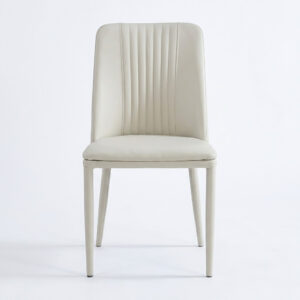 SILLA-NAWERO-BEIGE SILLA DE COMEDOR NAWERO - ELEGANCIA EN PIEL SINTÉTICA