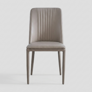 SILLA-NAWERO-GRIS SILLA DE COMEDOR NAWERO - ELEGANCIA EN PIEL SINTÉTICA