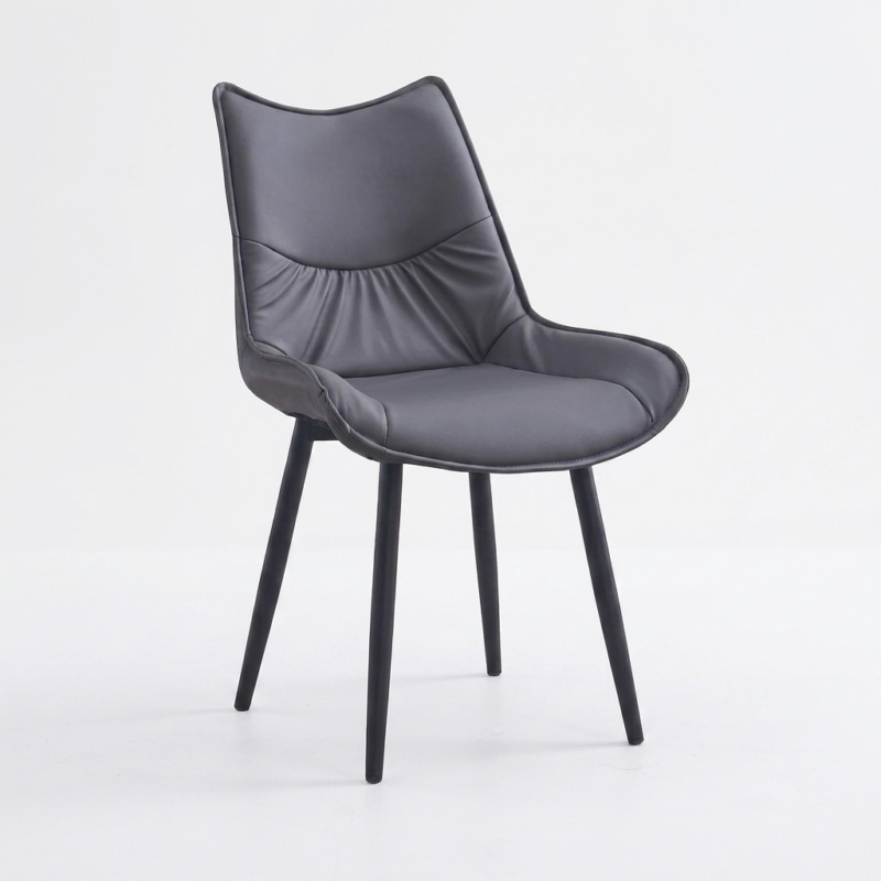 SILLA-TALISCA-GRIS SILLA DE COMEDOR TALISCA - DISEÑO ERGONÓMICO EN PU